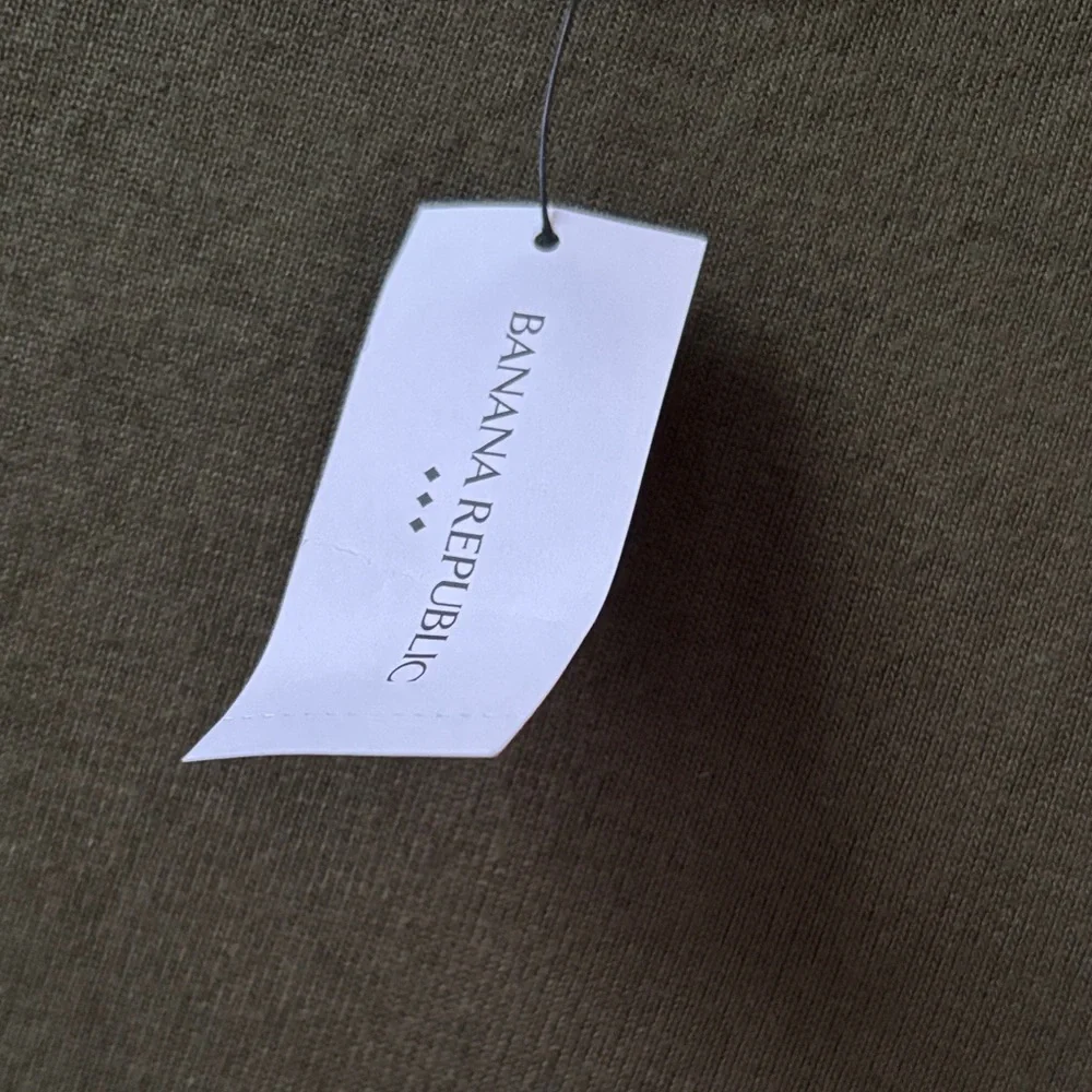 Banana Republic Long Sleeve Olive Dress - Picture 3 of 5